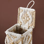Organic Handwoven Bottle Holder Basket White