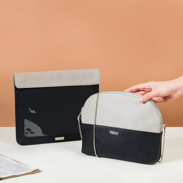 Multipurpose Sling Bag And Sleeve Set Of 2 Black