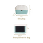 Travel Sling Bag With File Cover Set Of 2 Turquoise