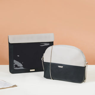 Multipurpose Sling Bag And Sleeve Set Of 2 Black