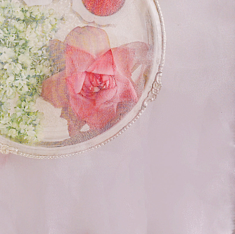 Organza Pink Shagun Thali Cover With Tassels Set Of 2