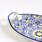 Vibrant Mandala Platter Yellow And Blue Set Of 2