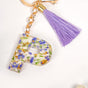 Petals And Glitter P Dual Hook Keychain