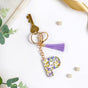 Petals And Glitter P Dual Hook Keychain