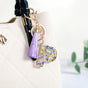 Petals And Glitter P Dual Hook Keychain