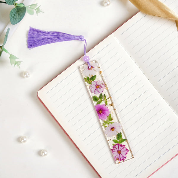 Petaled Pages Bookmark With Tassel