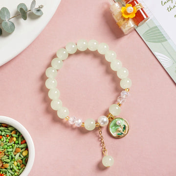 Pastel Green Bracelet Rakhi Gift Set