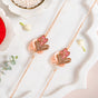 Peach Petal Rakhi Gift Set