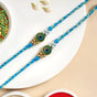 Peacock Charm Rakhi Gift Set