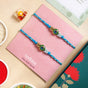 Peacock Charm Rakhi Gift Set