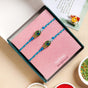 Peacock Charm Rakhi Gift Set