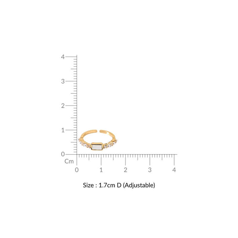 Pearl And Stone Gold Harmony Ring