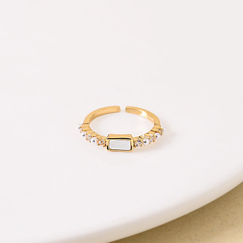 Pearl And Stone Gold Harmony Ring