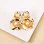 Pearl Blossom Earrings Gold