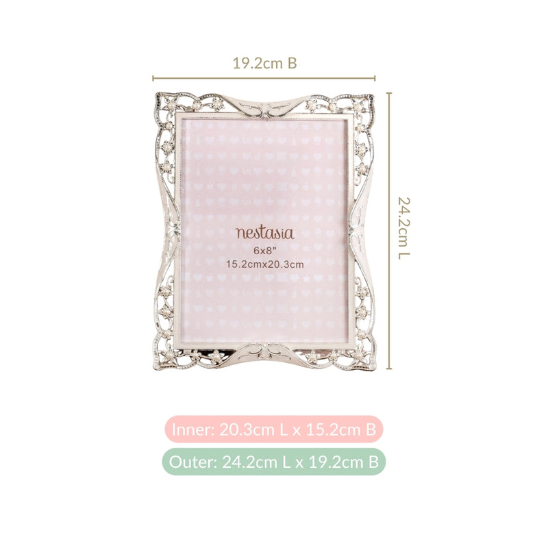 Pearl Filigree Photo Frame Large 6x8"