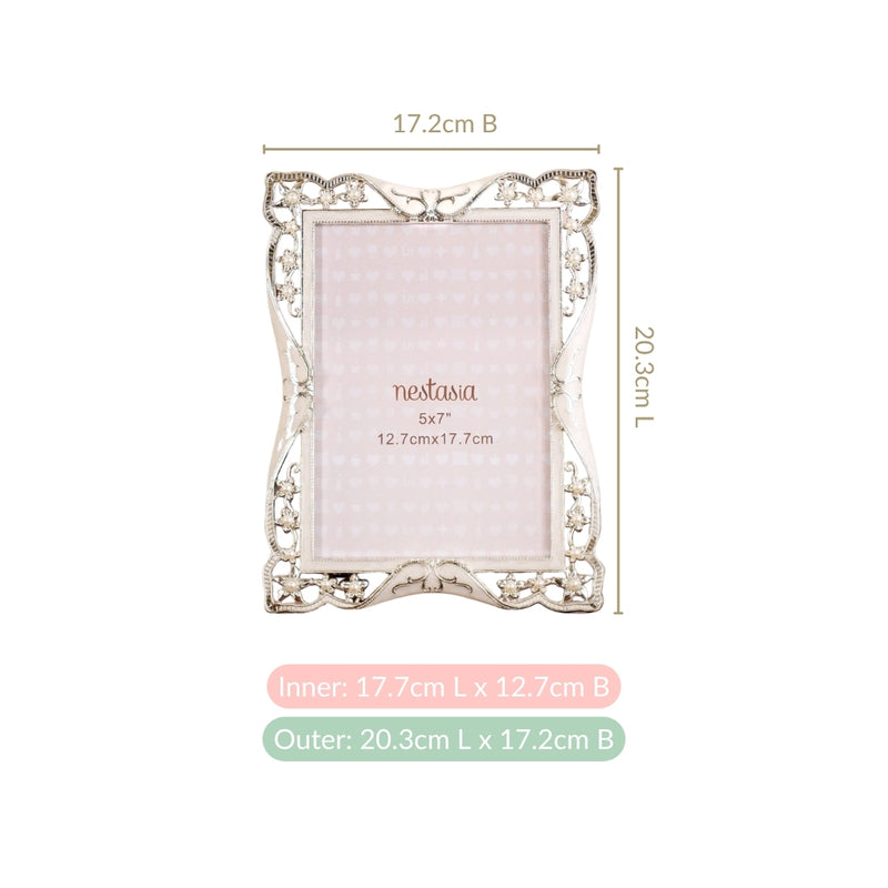 Pearl Filigree Photo Frame Medium 5x7"