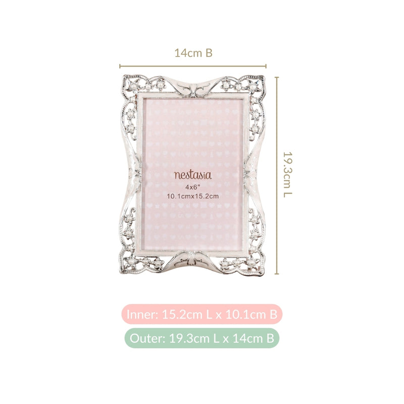 Pearl Filigree Photo Frame Small 4x6"