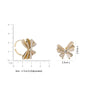 Pearled Butterfly Statement Ring Gold