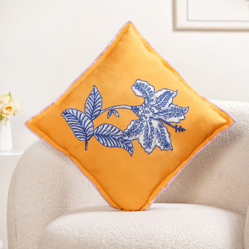 Bloom Era Petal Sketch Cotton Cushion Cover 43x43cm