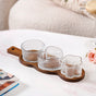 Triple Treat Platter With Bowl Set Of 4