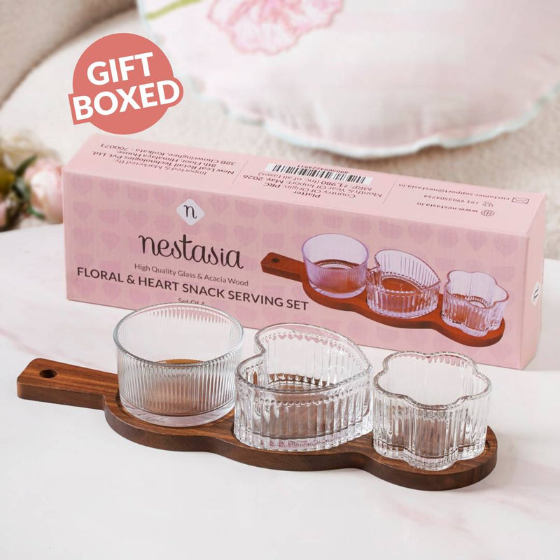 Triple Treat Platter With Bowl Set Of 4