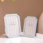 Metal Plated Picture Frame Blue Set Of 2