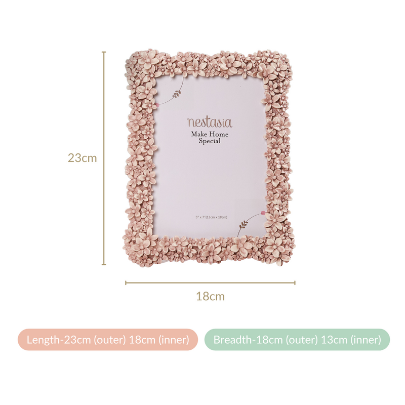 Floret Rectangle Table Photo Frame