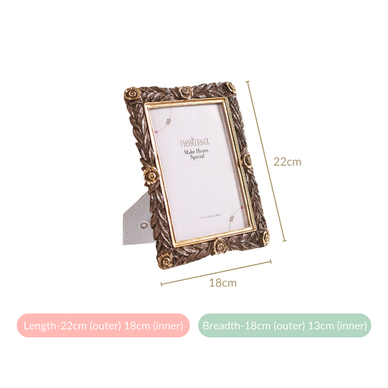 Leaf Wreath Rectangle Photo Frame Large