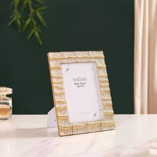 Chic Gold Photo Frame Decor 9.5