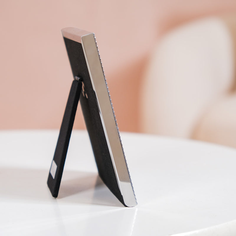 Square Shaped Round Photo Frame White 5"x5"