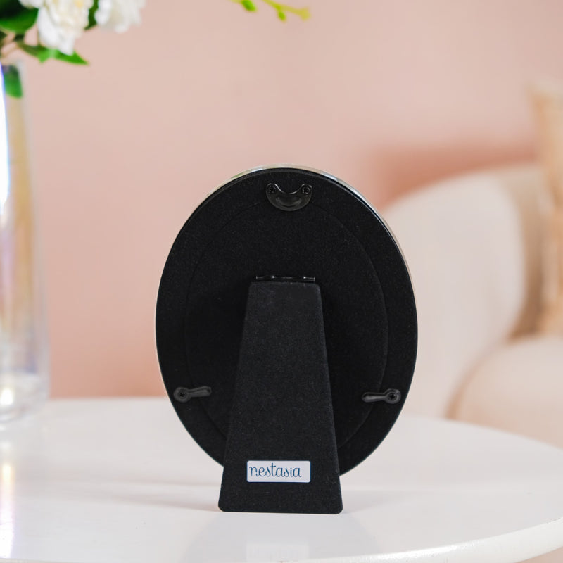 Peach Oval Picture Frame 7"x5"