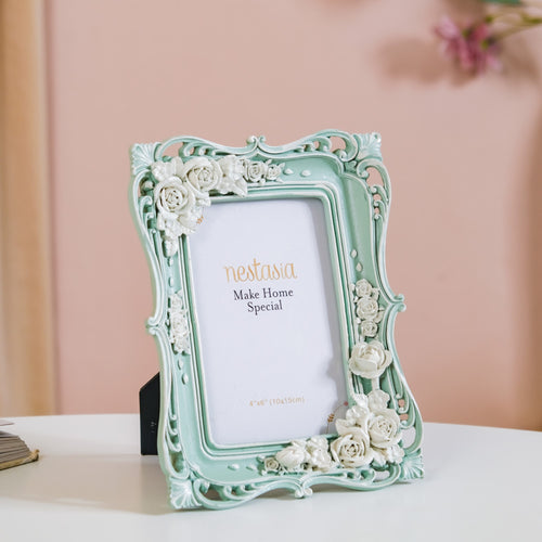Vintage Rose Blossom Resin Photo Frame 8