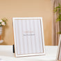 Minimalist Rectangle Photo Frame Set Of 3 White Gold