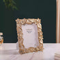 Glam Tropical Picture Frame Gold 9"x7.5" - Gold Tropical Photo Frame, Decorative Tropical Frame, Gold Picture Frame, Tropical Themed Gold Frame