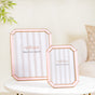 Set Of 2 Opulent Photo Frames Pink Gold