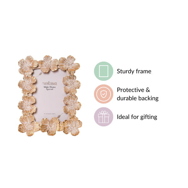 Floral Accent Picture Frame 8.5