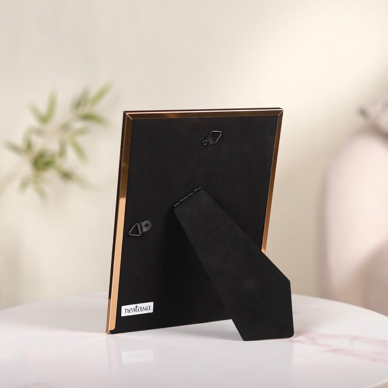 Gold Glossy Modern Photo Frame 7.5"x6"