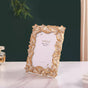 Glam Tropical Picture Frame Gold 9"x7.5" - Gold Tropical Photo Frame, Decorative Tropical Frame, Gold Picture Frame, Tropical Themed Gold Frame