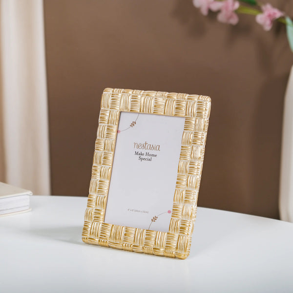 Woven Texture Resin Photo Frame Small