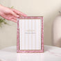 Pink Glitter Photo Holder Frame 7.5"x6"