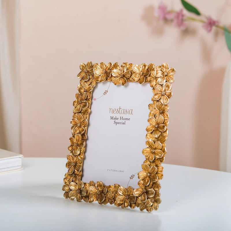 Radiant Floral Family Photo Frame Large