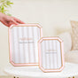 Set Of 2 Opulent Photo Frames Pink Gold