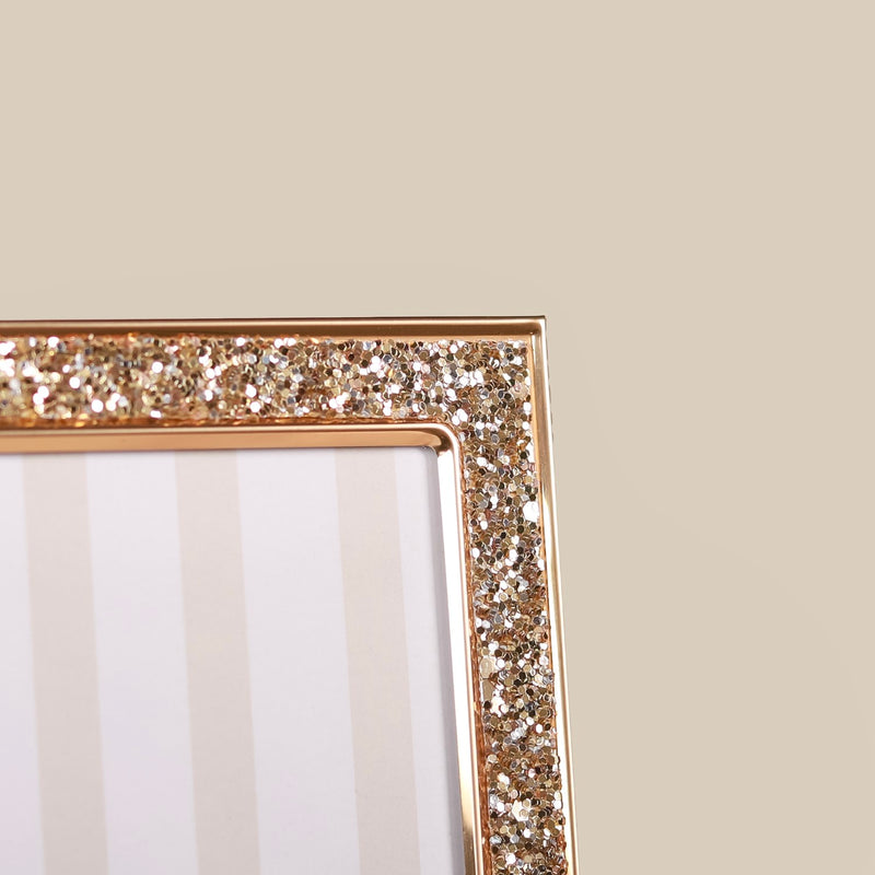 Gold Glossy Modern Photo Frame 7.5"x6"