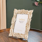 Champagne Gold Leaves Photo Frame 10.5"x7"- Leafy Garden Photo Frame, Resin Photo Frame, Decorative Garden Frame, Leafy Photo Frame