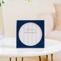 Premium Round Photo Frame Navy Blue 5"x5"