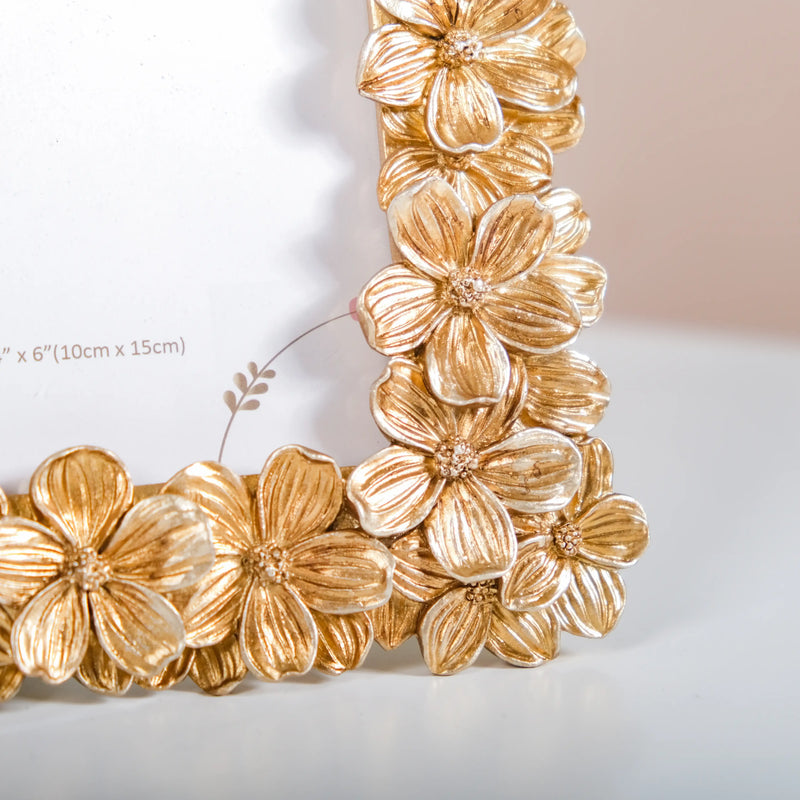 Radiant Floral Family Photo Frame Small