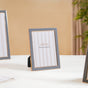 Set Of 3 Desk Photo Frames For Room Decor Grey