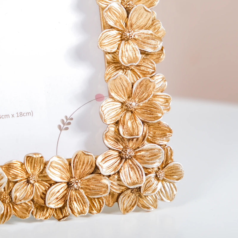 Radiant Floral Family Photo Frame Large