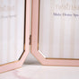 Foldable Double Photo Frame Powder Pink 11"x5.5" - Foldable Photo Frame, Pink Photo Frame, Compact Double Frame, Decorative Pink Frame