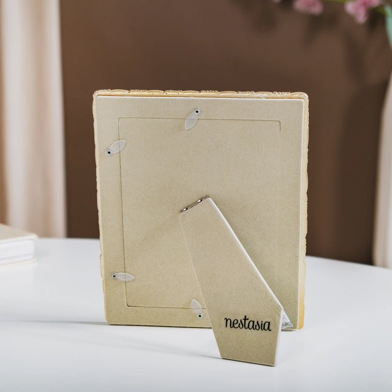 Straw Textured Resin Photo Frame Large